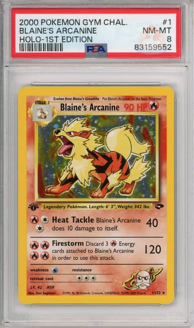 Blaine's Arcanine Holo