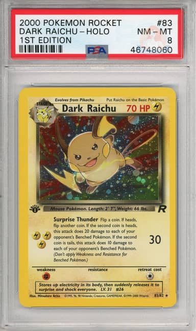 Dark Raichu Holo