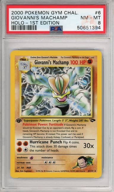 Giovanni's Machamp Holo