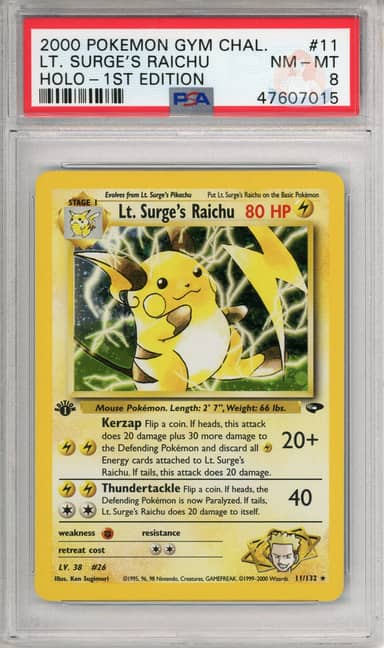 Lt. Surges Riachu Holo