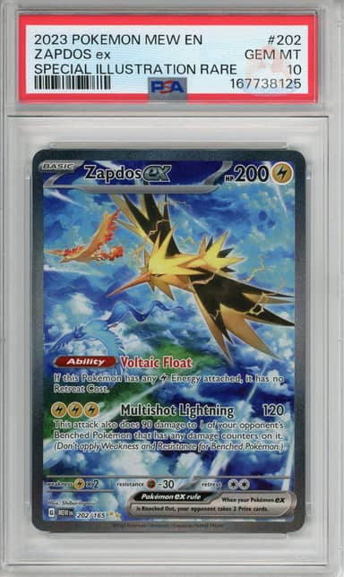 Zapdos Ex - Special Illustration Rare
